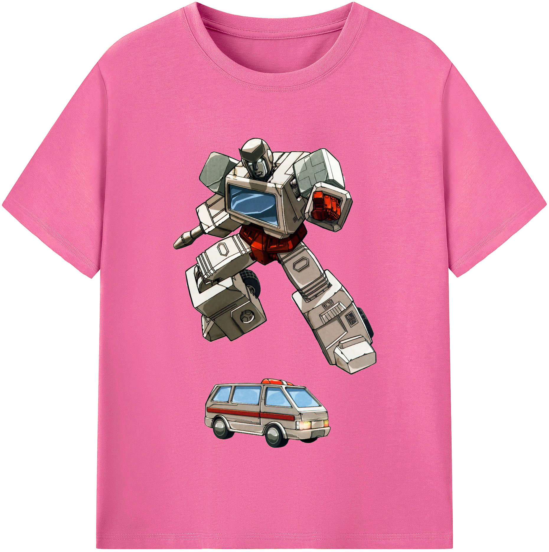 （画像用）  レディースカジュアルプリントTシャツ（綿100％）